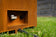 Load image into Gallery viewer, Close-up of Planika Galio Corten Manual outdoor gas fireplace