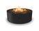 Load image into Gallery viewer, Front view of Planika Galio Star Black automatic outdoor gas fireplace with star-shaped burner
