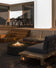 Load image into Gallery viewer, Planika Galio Star Black Outdoor Gas Fireplace in Modern Backyard Patio Lifestyle Setting