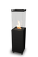 Load image into Gallery viewer, Front view of Planika Lighthouse portable outdoor gas patio heater with freestanding fire column design