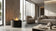 Load image into Gallery viewer, Planika Nest installed as a central freestanding fireplace in a modern living room