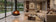 Load image into Gallery viewer, Planika Oni suspended bioethanol fireplace with FLA4 Flogs 39 inch burner in a luxury interior lifestyle setting with flue connection, floating design, and real flame ambiance in a modern living space