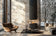 Load image into Gallery viewer, Planika Pillar installed in modern living room as a suspended centerpiece