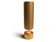 Load image into Gallery viewer, Front view of Planika Pillar Metallic Gold freestanding bioethanol fireplace with Comet BEV® burner