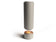 Load image into Gallery viewer, Front view of Planika Pillar Silk Grey freestanding bioethanol fireplace with Comet BEV® burner