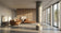 Load image into Gallery viewer, Planika Pillar Silk Grey installed in modern living room as a freestanding centerpiece