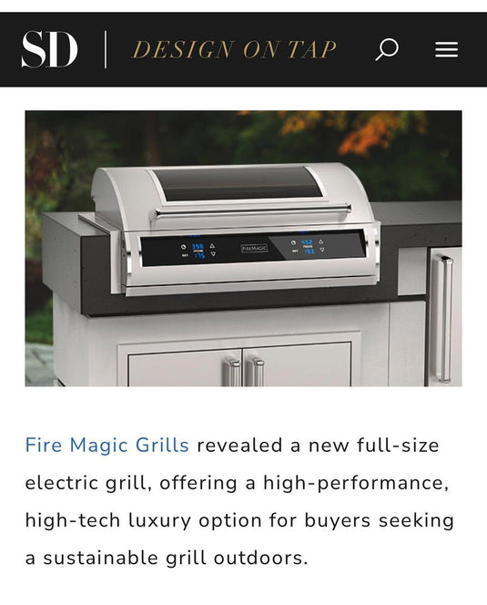 Fire Magic Electric Grill in the top 4 Kitchen & Bath trends and takeaways from KBIS 2023