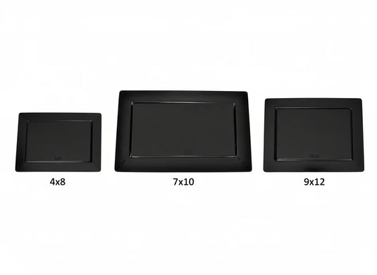 black fireplace ash dump door showing all sizes 4x8 7x10 9x12