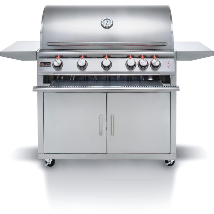 Blaze Premium LTE 40-Inch 5-Burner Natural Gas Grill w/ Rear Infrared Burner & Grill Lights