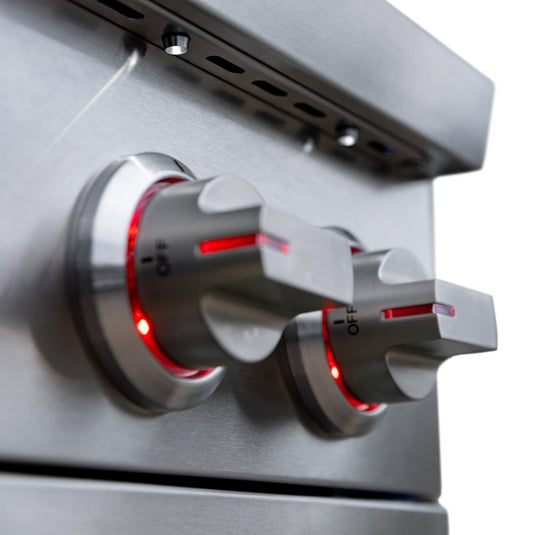 Summerset Pro Double Side Burner – Commercial-grade stainless steel outdoor burner with dual 12,000 BTU burners and LED lighting