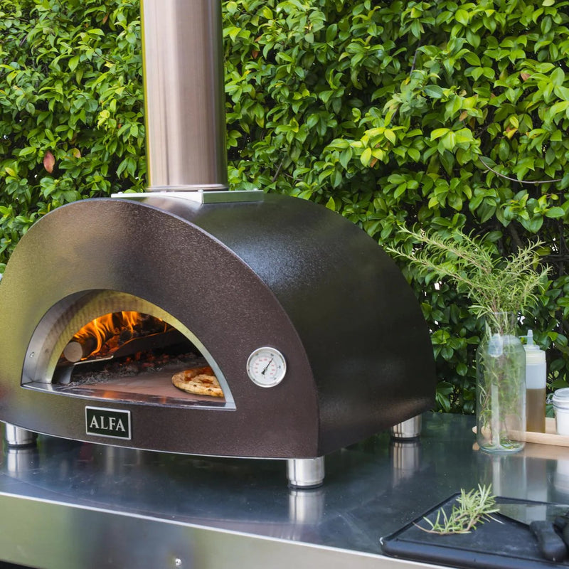 Load image into Gallery viewer, Alfa Nano 23-Inch Outdoor Countertop Wood-Fired Pizza Oven - Copper
