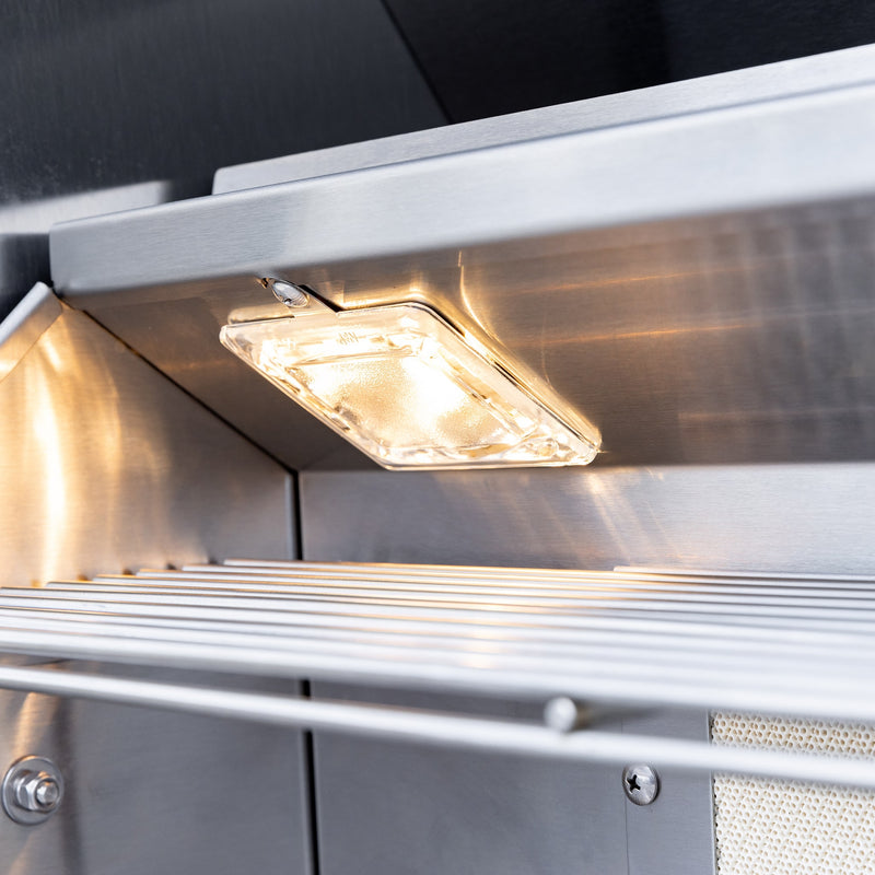 Load image into Gallery viewer, Summerset Sizzler Pro 32″ Built-In Grill – with LED Lights, Stainless Steel Grates, and Rotisserie Back Burner
