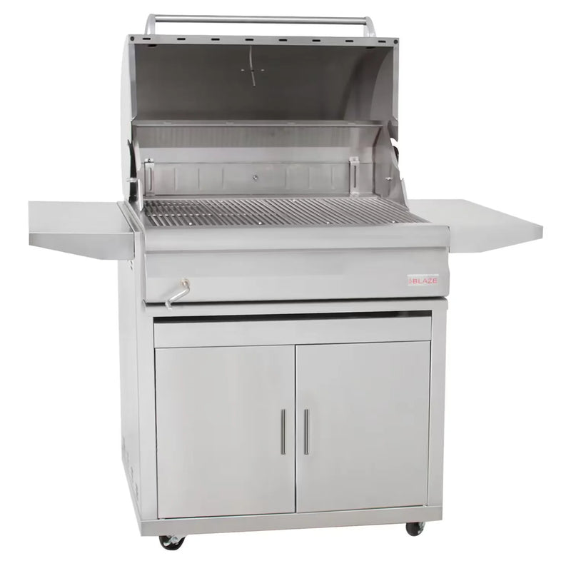 Load image into Gallery viewer, Blaze 32-Inch Stainless Steel Charcoal Grill w/ Adjustable Charcoal Tray
