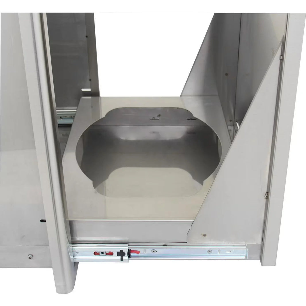 Blaze 20-Inch Stainless Steel Roll-Out Trash / Propane Tank Drawer - Thumbnail 3