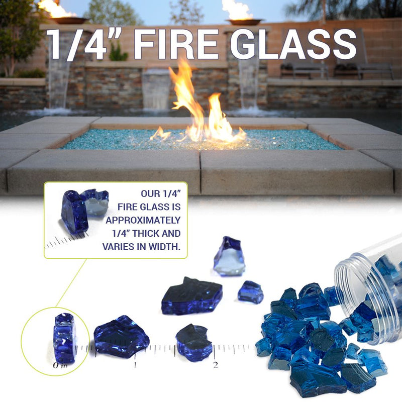 Load image into Gallery viewer, 1/4&quot; Azuria Reflective Fire Glass
