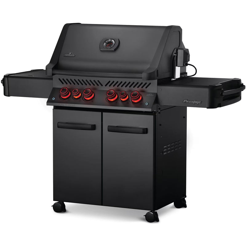 Load image into Gallery viewer, Napoleon Phantom Prestige 500 Natural Gas Grill with Infrared Rear Burner, Infrared Side Burner, &amp; Rotisserie Kit - Matte Black
