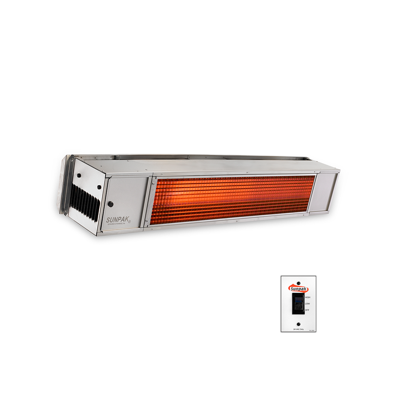 Load image into Gallery viewer, Sunpak S34 S TSH STAINLESS STEEL TWO STAGE 25000 34000 BTU HEATER HARDWIRED
