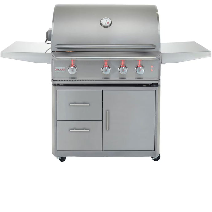 Blaze Professional LUX 34-Inch 3-Burner Gas Grill w/ Rear Infrared Burner