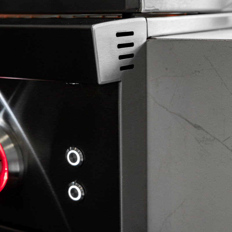 Load image into Gallery viewer, Summerset Sizzler Pro 32″ Built-In Grill – with LED Lights, Stainless Steel Grates, and Rotisserie Back Burner
