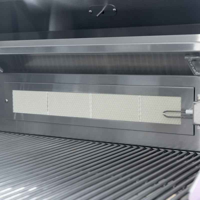 Load image into Gallery viewer, Summerset Sizzler Pro 32″ Built-In Grill – with LED Lights, Stainless Steel Grates, and Rotisserie Back Burner
