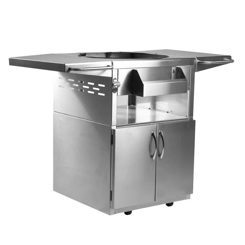 Load image into Gallery viewer, Blaze 20-Inch Cast Aluminum Kamado Grill On Deluxe Stainless Steel Cart - BLZ-20-KAMADO
