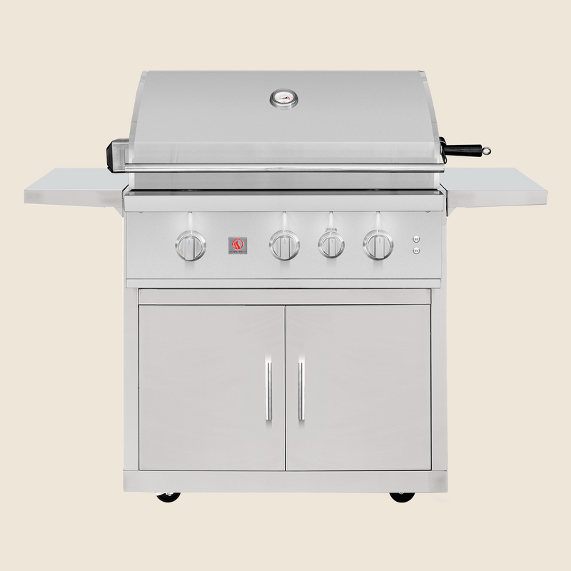 Load image into Gallery viewer, Summerset Cart for 32″ TRL Pro Grill – #304 Stainless Steel with Storage, Ventilation, and Locking Wheels
