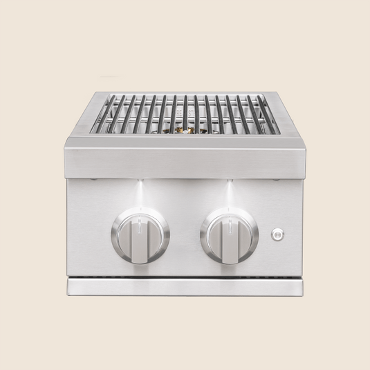 Summerset Pro Double Side Burner – Commercial-grade stainless steel outdoor burner with dual 12,000 BTU burners and LED lighting