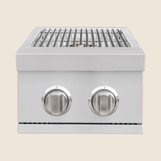 Summerset Double Side Burner – Stainless Steel, LED Lights, Dual Burners, Built-In Outdoor Cooking Unit