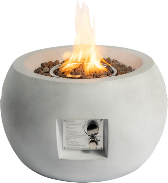 24-Inch Outdoor Propane Fire Pit Table – Modern, Compact, 40,000 BTU