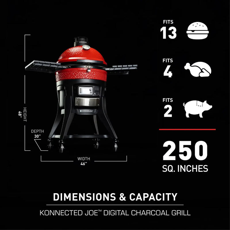 Load image into Gallery viewer, Kamado Joe Konnected Joe Digital Charcoal Grill and Smoker with Auto-Ignition and Temperature Control - KJ15041123
