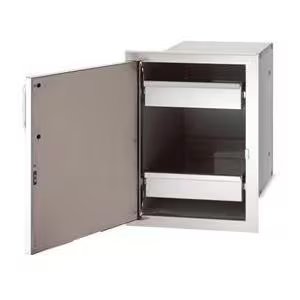 Load image into Gallery viewer, Fire Magic Select 14-Inch Left-Hinged Enclosed Cabinet Storage With Drawers
