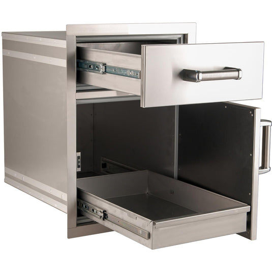 Fire Magic Premium Flush 17-Inch Pantry / Access Drawer Combo