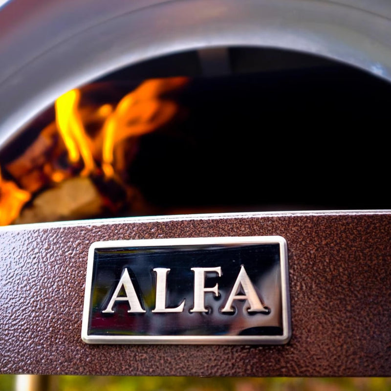 Load image into Gallery viewer, Alfa Nano 23-Inch Outdoor Countertop Wood-Fired Pizza Oven - Copper
