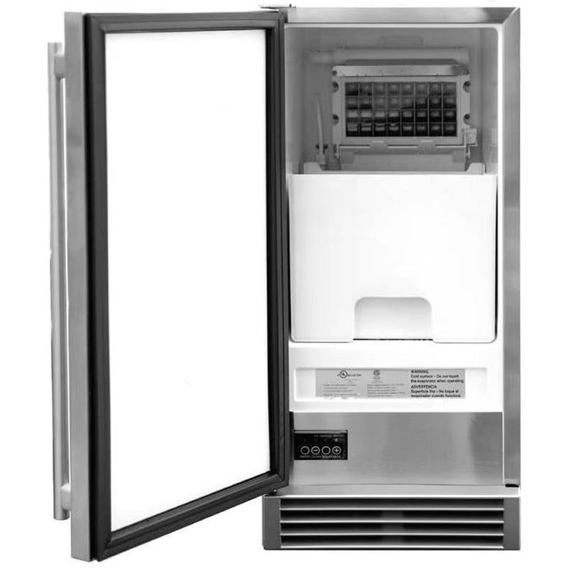 Load image into Gallery viewer, Summerset 15-Inch UL Outdoor Rated Ice Maker w/ Stainless Door - 50 Lbs Capacity
