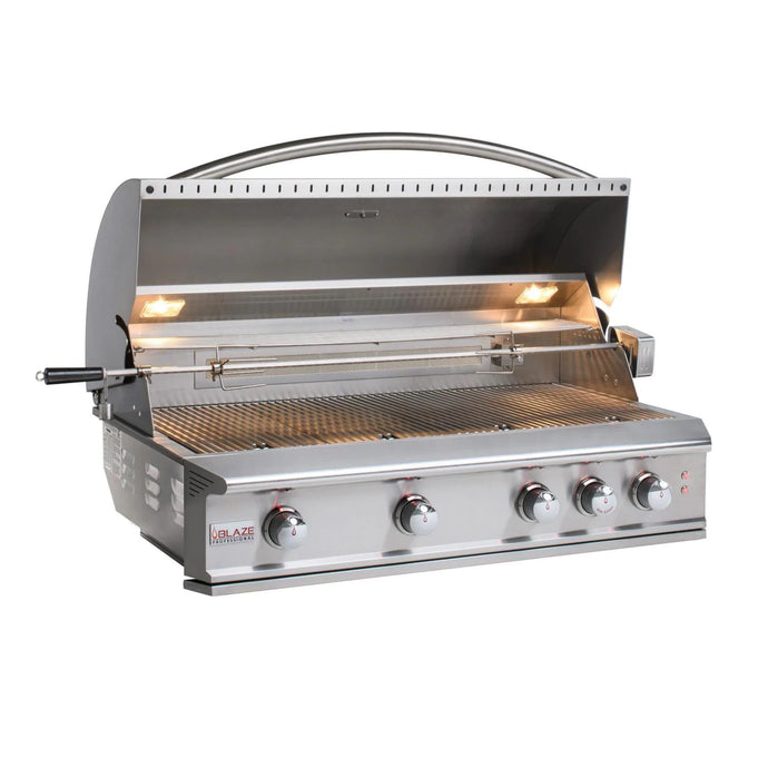 Blaze Professional LUX 44-Inch 4-Burner Built-In  Gas Grill With Rear Infrared Burner