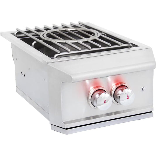 Blaze Professional LUX Built-In  High Performance Power Burner W/ Wok Ring & Stainless Steel Lid