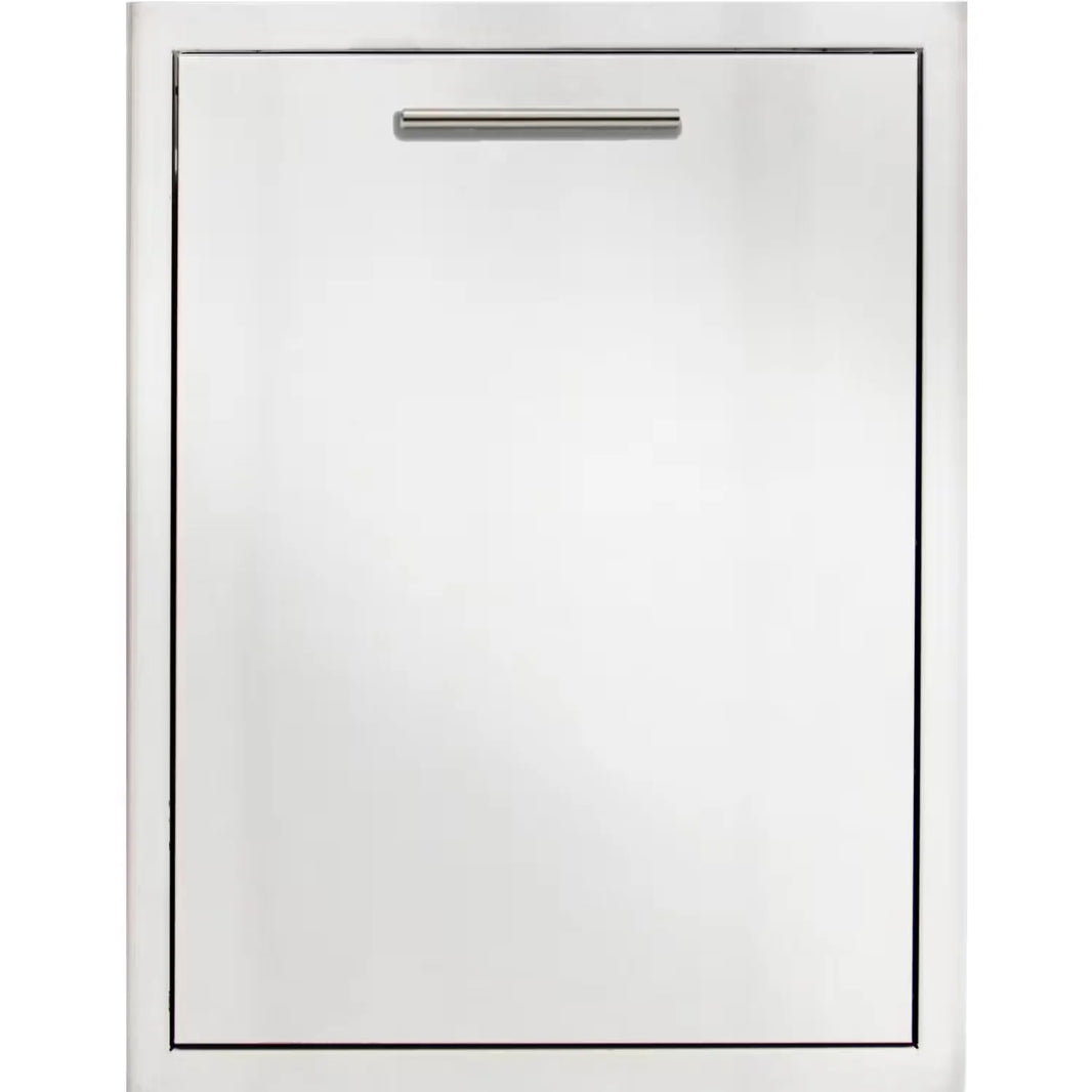 Blaze 20-Inch Roll-Out Stainless Steel Double Trash / Recycling Bin