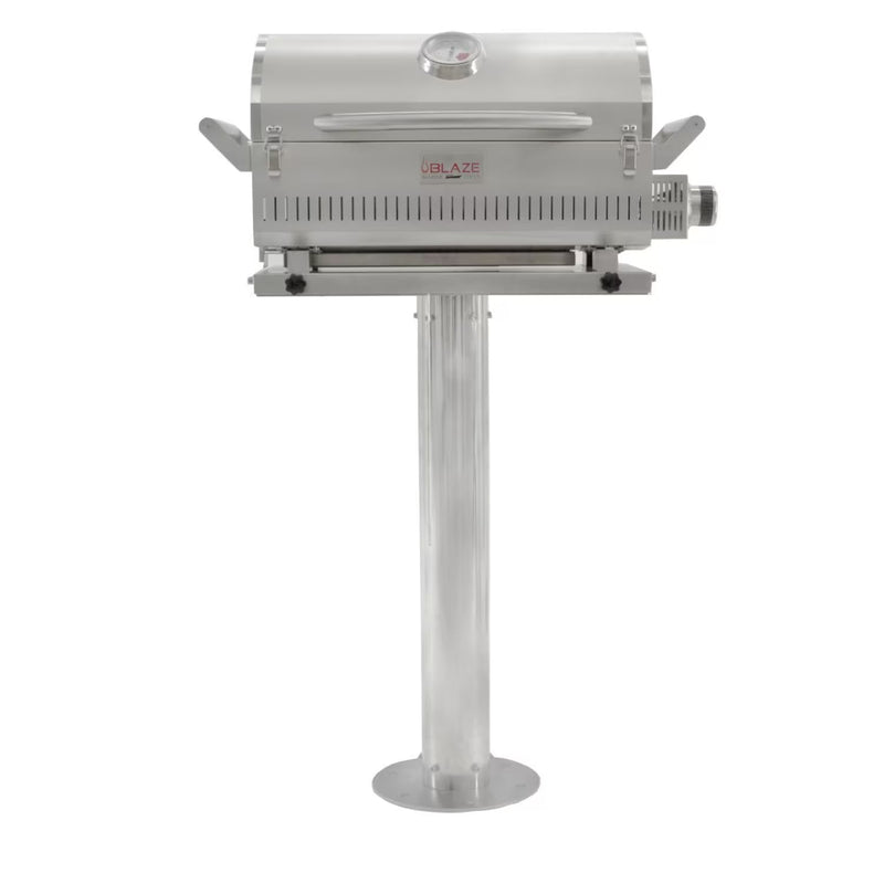 Load image into Gallery viewer, Blaze Professional LUX Marine Grade Portable Propane Gas Grill On Pedestal
