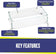 Load image into Gallery viewer, Rectangular Glass Flame Guard for 24" x 8" Drop-In Fire Pit Pan
