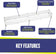 Load image into Gallery viewer, Linear Glass Flame Guard for 60" x 6" Linear Drop-In Fire Pit Pan
