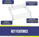 Load image into Gallery viewer, Square Glass Flame Guard for 24" Square Drop-In Fire Pit Pan
