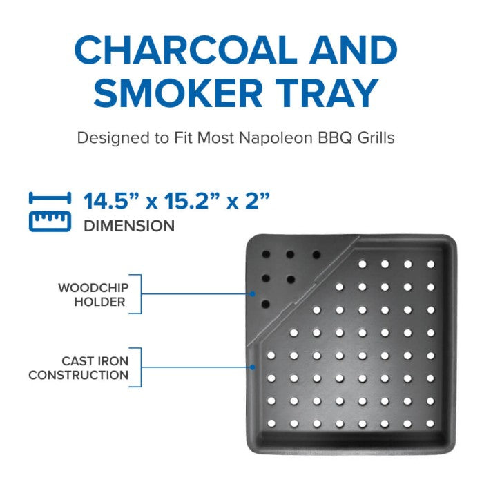 Load image into Gallery viewer, Napoleon Cast Iron Charcoal and Smoker Tray
