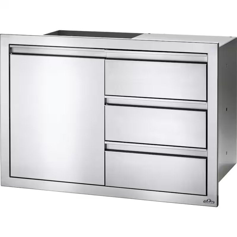 Load image into Gallery viewer, Napoleon 36-Inch Stainless Steel Single Door and Triple Drawer - BI-3624-1D3DR
