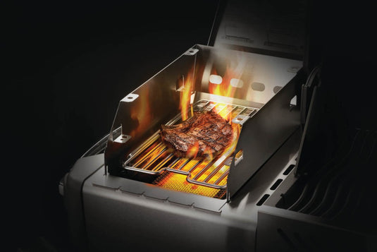 Napoleon Side Burner Windshield - Large with Skewer Rack