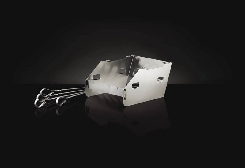 Load image into Gallery viewer, Napoleon Side Burner Windshield - Small with Skewer Rack
