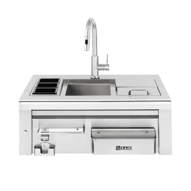 Load image into Gallery viewer, Lynx 30-Inch Built-In Cocktail Station With Sink &amp; Ice Bin Cooler
