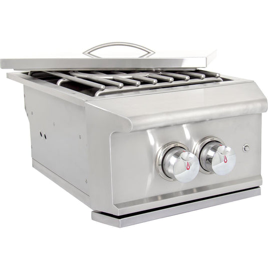 Blaze Professional LUX Built-In  High Performance Power Burner W/ Wok Ring & Stainless Steel Lid