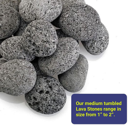 Medium Gray Lava Stone (1" - 2")