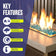 Load image into Gallery viewer, 1/4" Azuria Reflective Fire Glass
