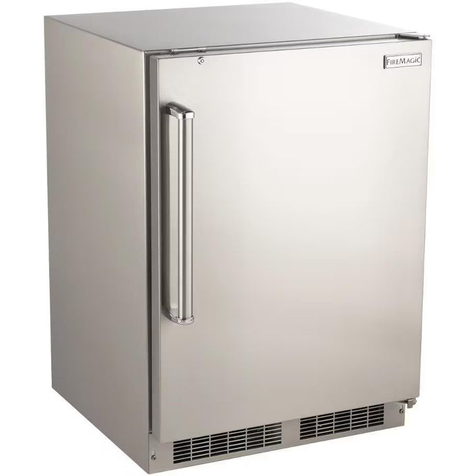 Fire Magic 24-Inch 5.1 Cu. Ft. Right Hinge Outdoor Rated Compact Refrigerator